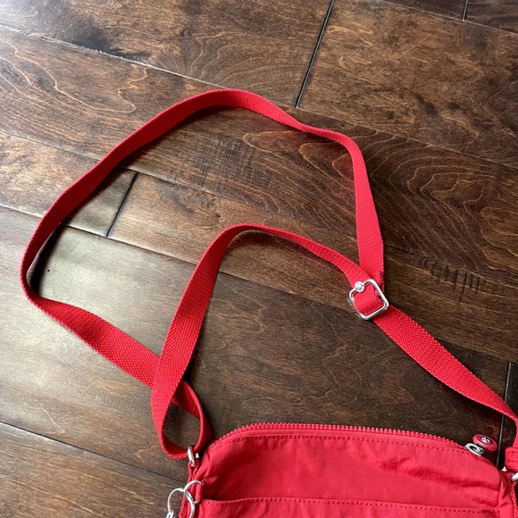 Kipling Sebastian Crossbody Bag in Signature Red Nylon OS - Picture 7 of 16